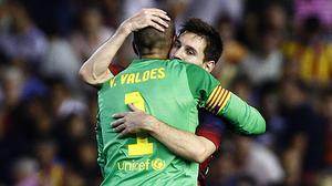 El porter blaugrana admet que aquests dies ha vist trist el davanter argentí.