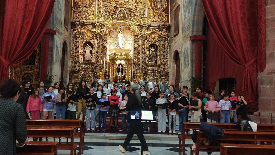 Un ensayo del concierto del viernes.