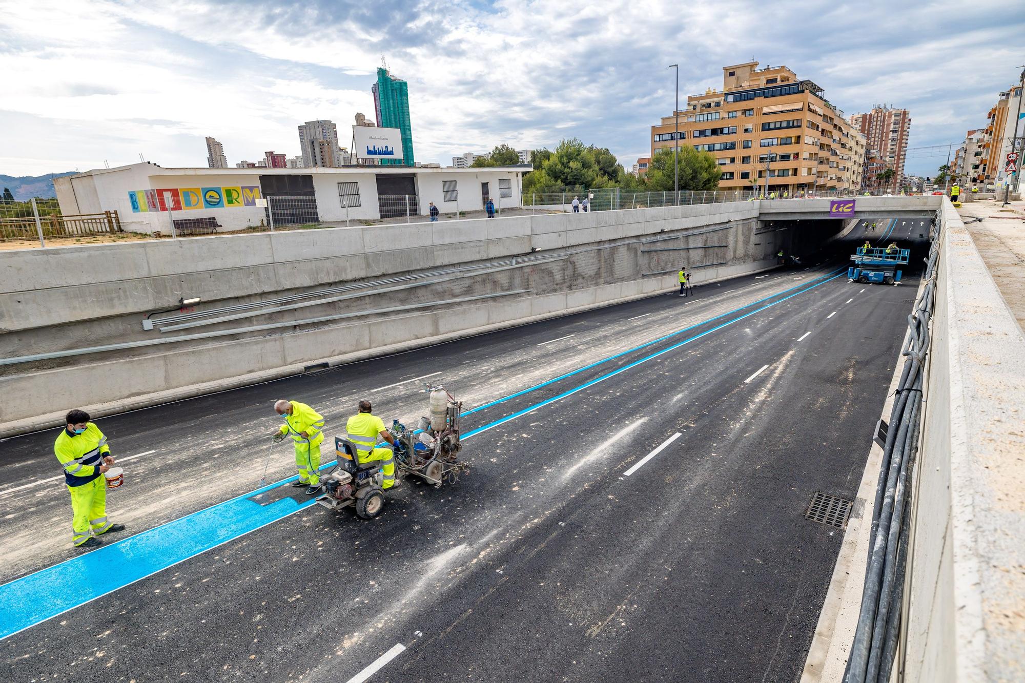 Así es el nuevo paso soterrado de la avenida Beniardà de Benidorm