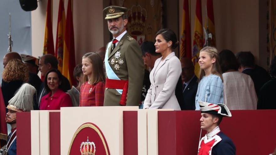 La Princesa Leonor, a la derecha del Rey