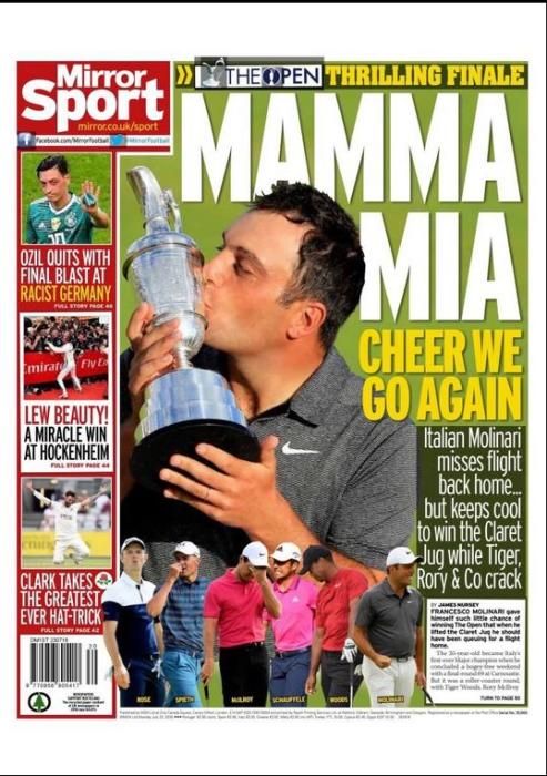 Portada MIRROR lunes 23 de julio de 2018