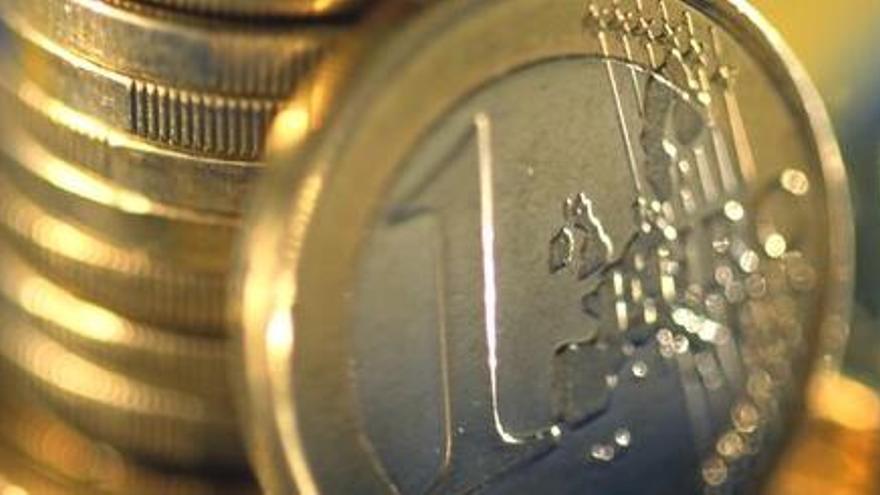 Pla curt de monedes d&#039;euro