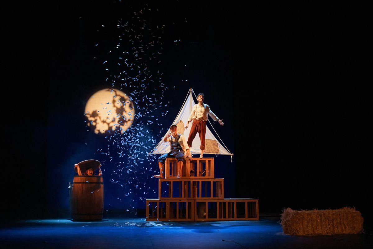 Puesta en escena del espectáculo ‘Las aventuras de Tom Sawyer’.
