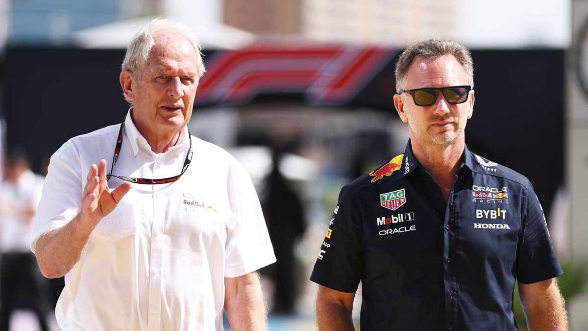Los jefes de Red Bull, Helmut Marko y Christian Horner