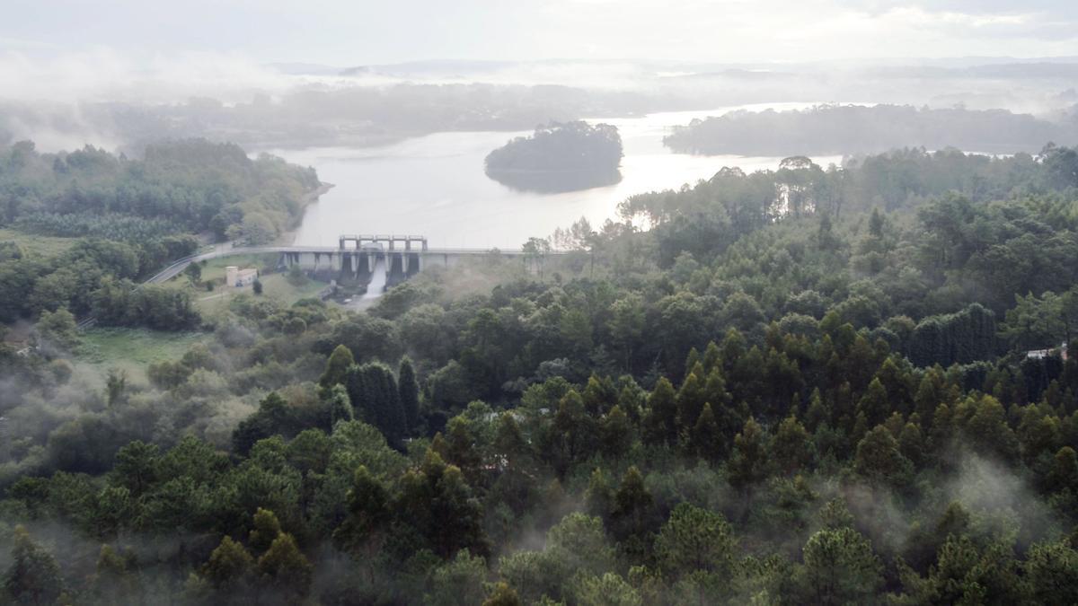 Vista del embalse de Cecebre.