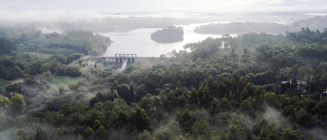 Vista del embalse de Cecebre.