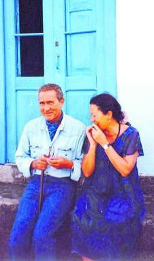 Antonio Gala con Elsa López.