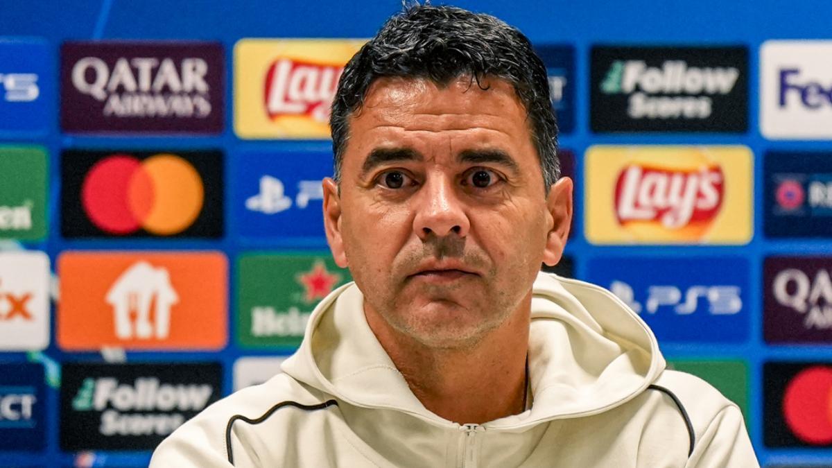 Míchel, en la previa del Sturm Graz-Girona