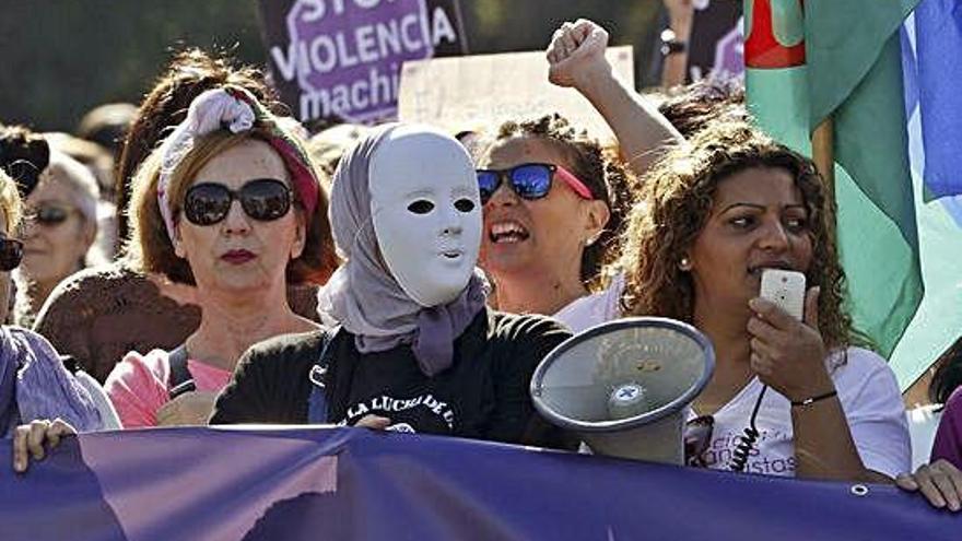 Una manifestación contra la violencia de género.