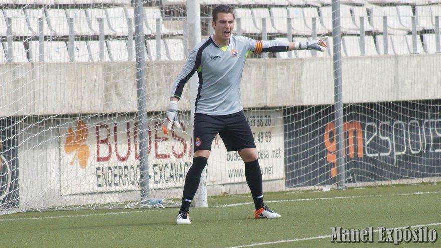 Imagen de Prieto durante su estancia en el Espanyol B (temporafa 15-16).