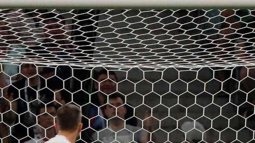 David de Gea, en la jugada que supuso el segundo gol de Portugal.