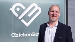 Vilanova i La geltru 25 10 2019  Reportage  A  la foto Heine Lehr fundador de Faromatics Una empresa que crea robots per a granjes animals per tal de millorar el rendiment mitjantÃ§ant el big data Foto Pau MartÃ­