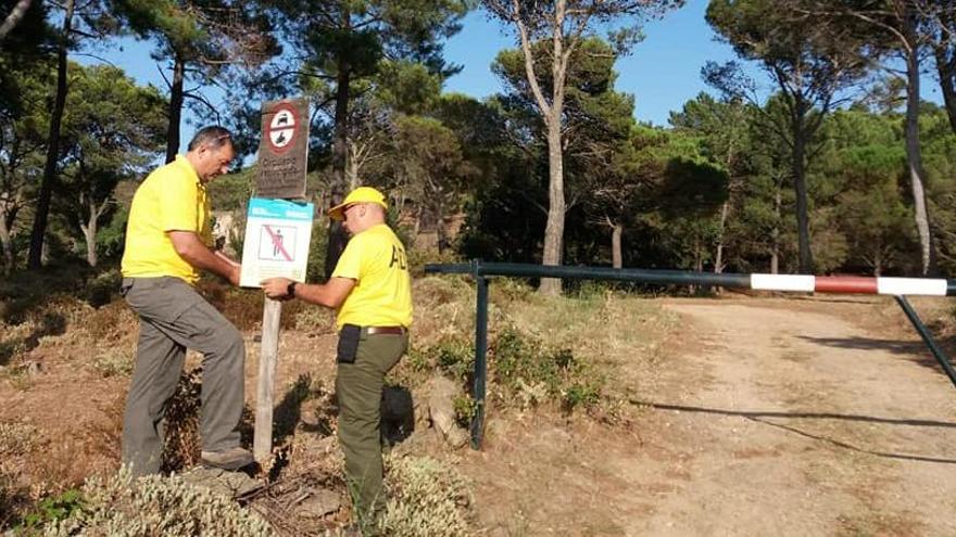 Les ADF de la zona tancant un dels accessos