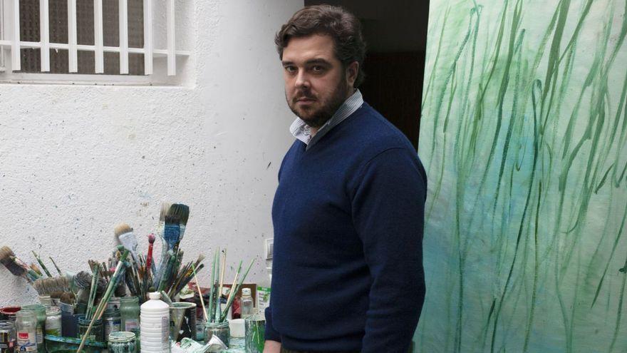 Hugo Fontela en su estudio de Madrid.