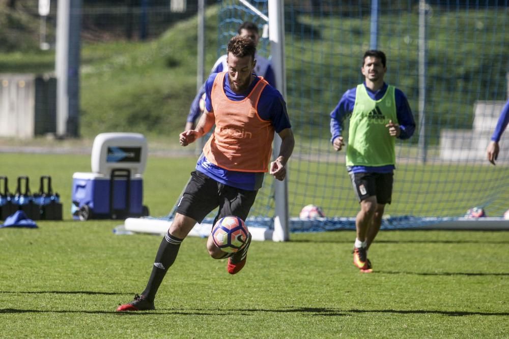 Entrenamiento del Real Oviedo.