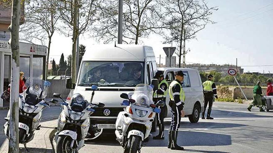 Controles del uso del cinturón de seguridad en Palma