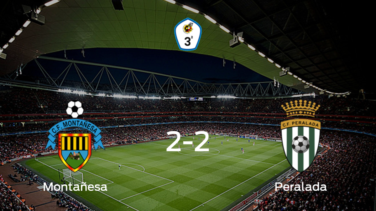 El CF Peralada logra un empate ante el Montañesa (2-2)