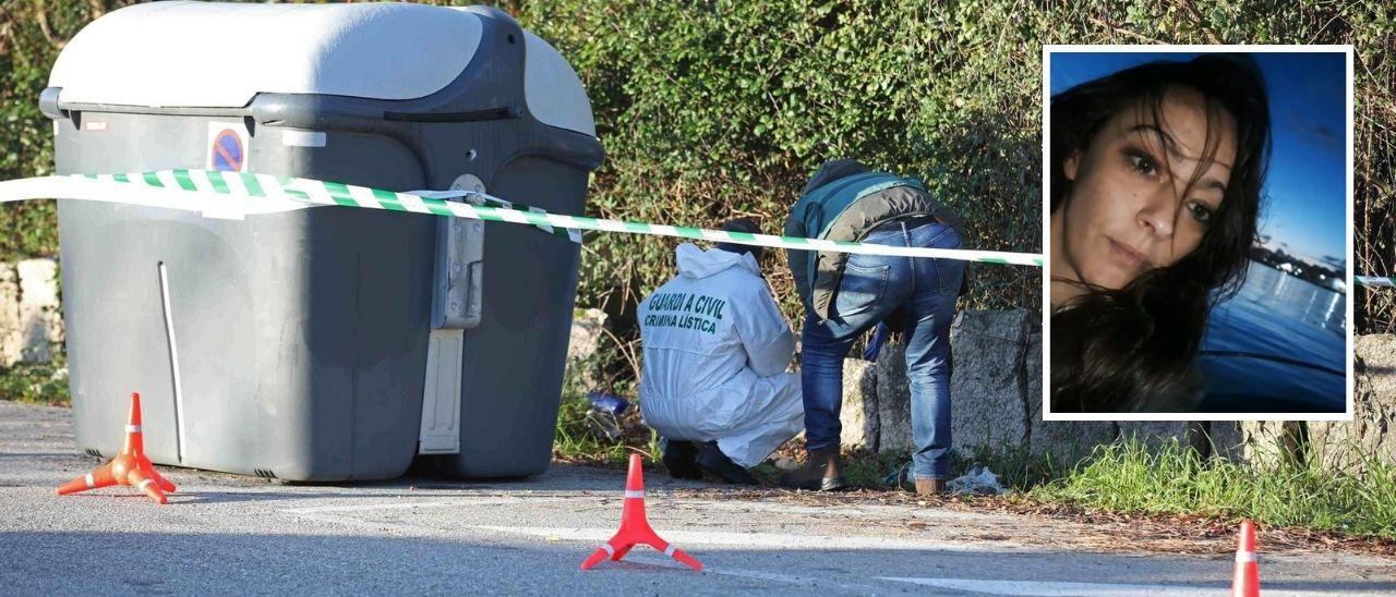 La Guardia Civil trabaja en la zona donde apareció el cadáver, con Judith en la esquina