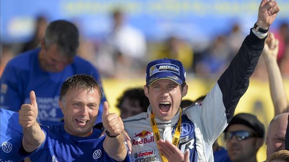 Capito, celebrando el título WRC con Ogier