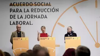 Trabajo pacta con los sindicatos reducir la jornada en 2025, sin la patronal y sin una mayoría clara en el Congreso