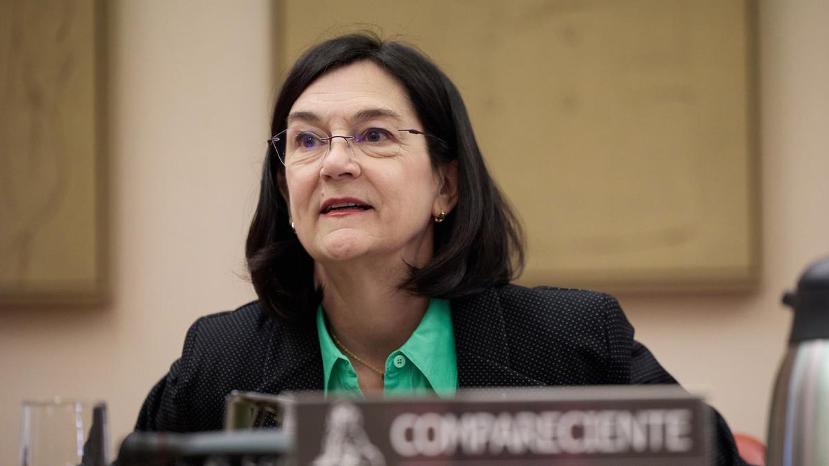 La presidenta de la Comisión Nacional de los Mercados y Competencia (CNMC), Cani Fernández, en el Congreso de los Diputados en septiembre.