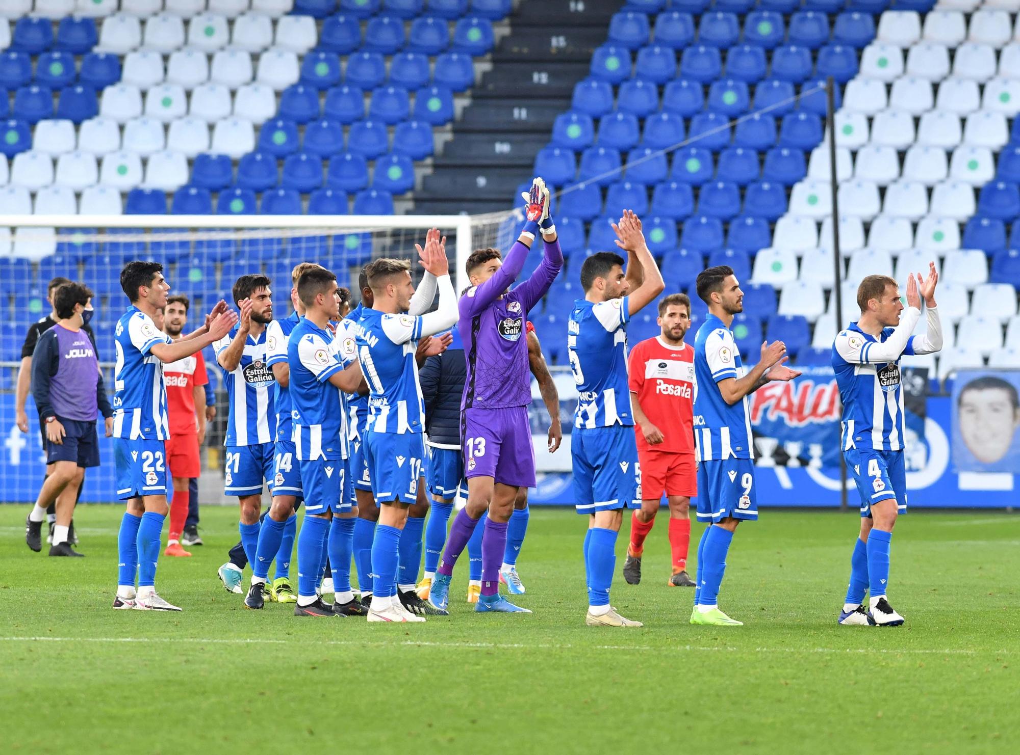 El Deportivo, de nuevo acompañado por el público en Riazor