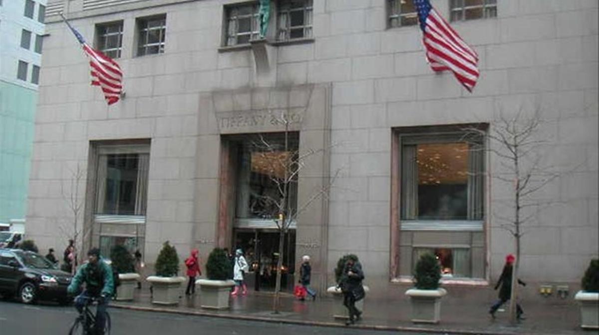 Façana de la joieria Tiffany’s de Nova York.