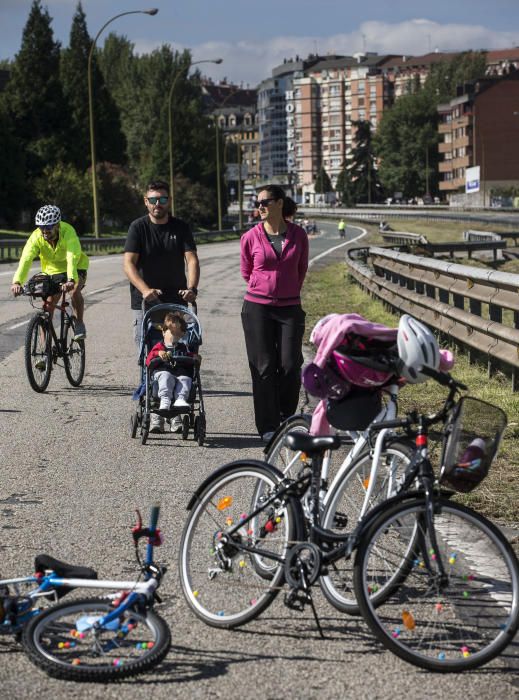 Cierre de la entrada de la "Y" a Oviedo y fiesta popular vinculada a Imagina un Bulevar