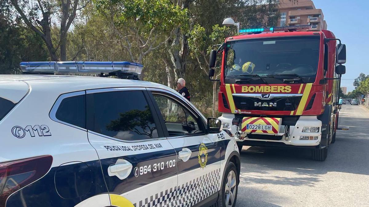 Varios servicios de emergencia participaron en el operativo desarrollado en un área de difícil acceso