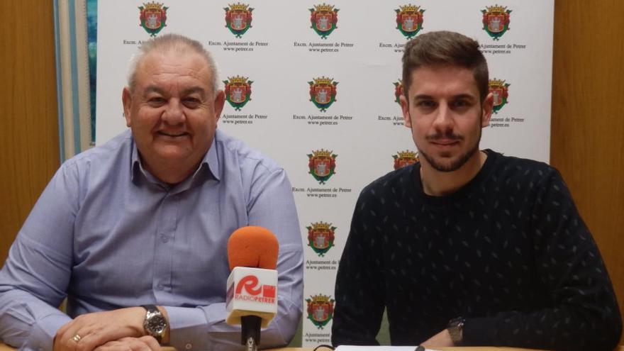 Pepe Medina y Carlos Escolano esta mañana en Petrer