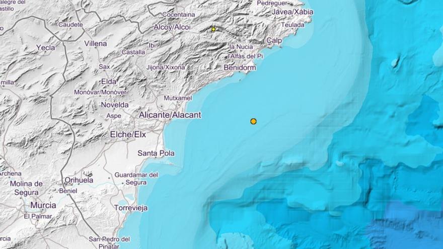 La costa de Alicante registra un terremoto de 2,2 grados