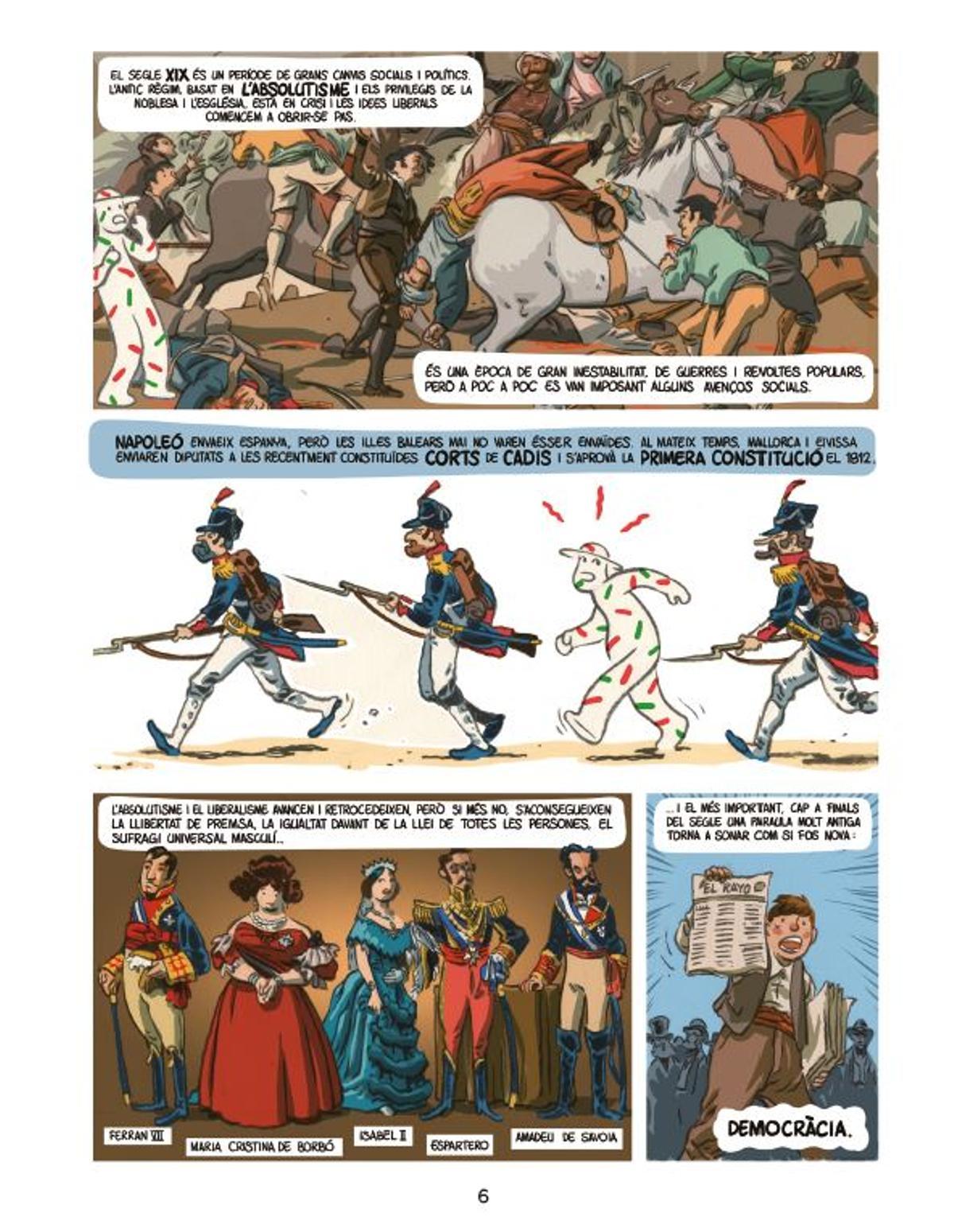 Una de las páginas de 'Balears abans i ara'.