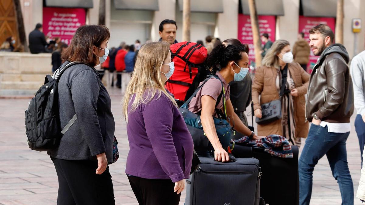 Ambiente en las calles del Centro de Málaga el domingo, 26 de diciembre