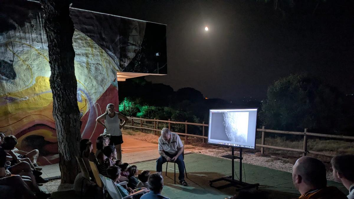 Actividad celebrada en una edición anterior de las Jornadas Astronómicas de Posadas.