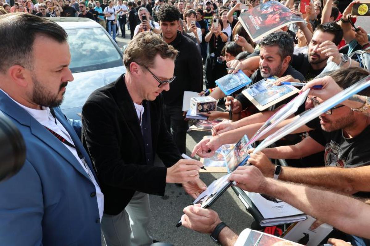 El actor Benedict Cumberbatch ovacionado en Sitges