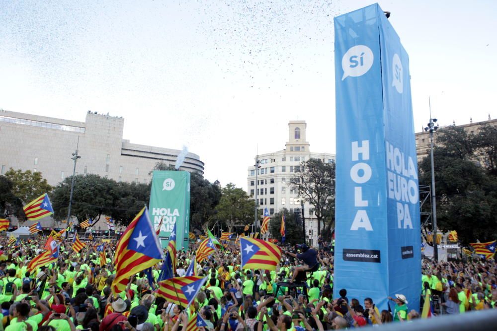 Concentració per la Diada 2017 a Barcelona