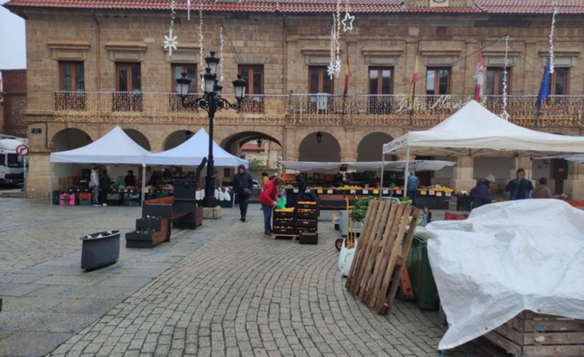 El mercado de las verduras, en la Plaza Mayor. | E. P.