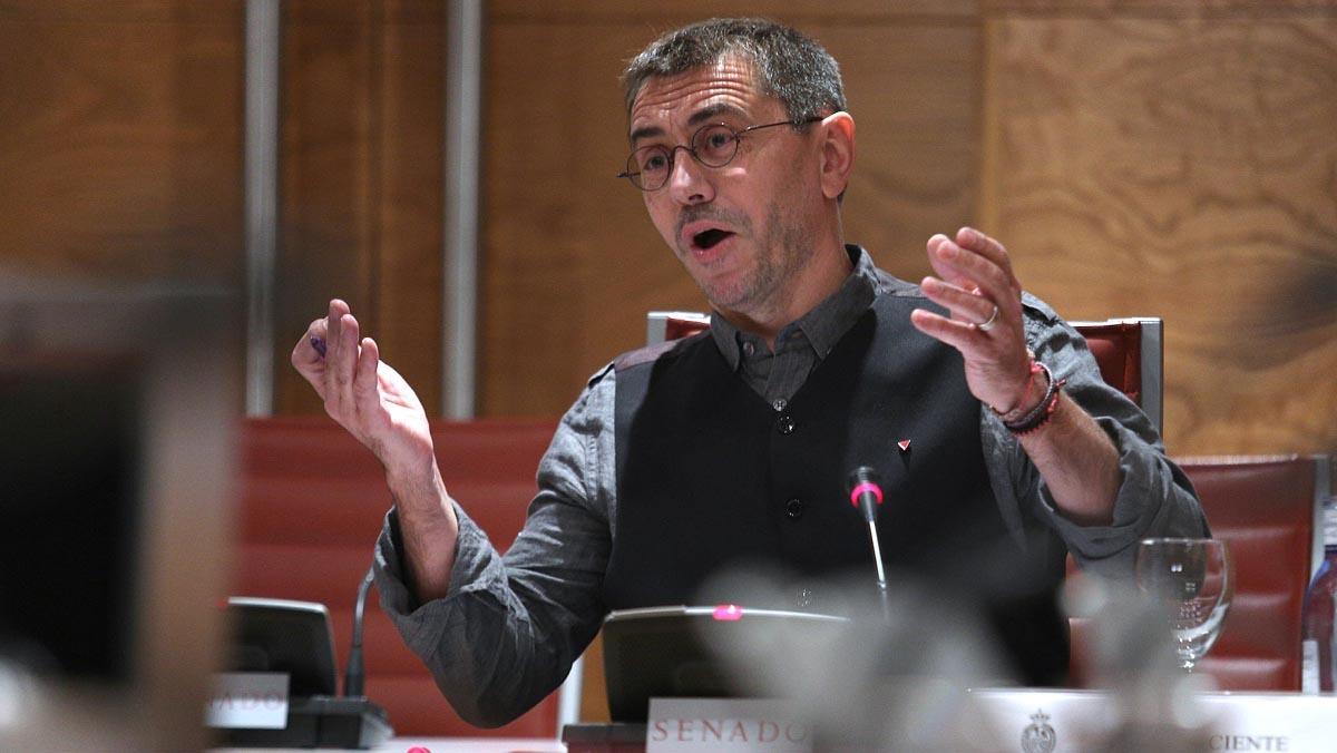 La compareixença de Monedero s’ha desenvolupat enmig de contínues tensions amb el senador del PP, Luis Aznar.