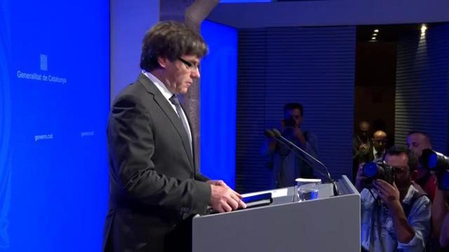 Puigdemont insta Rajoy a acceptar una mediació internacional que hauria "d'apadrinar" la Unió Europea