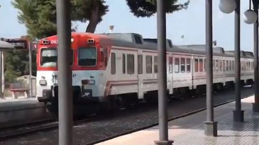 Tren que conecta Murcia con Águilas