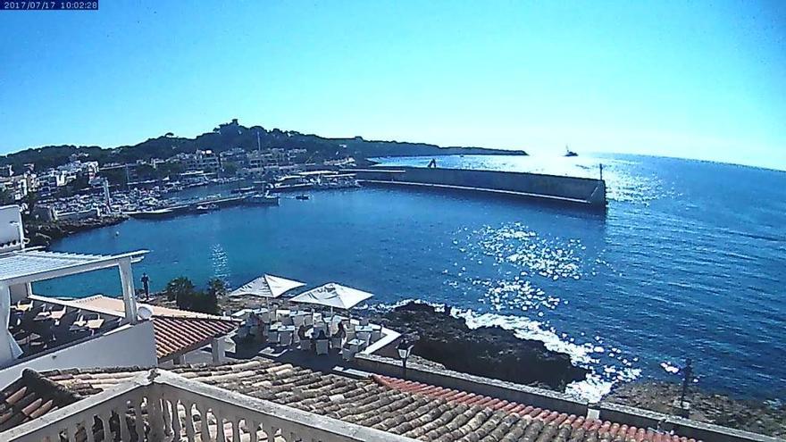 Ein Traum aus Sonne: Cala Ratjada am Montagvormittag (17.7.).