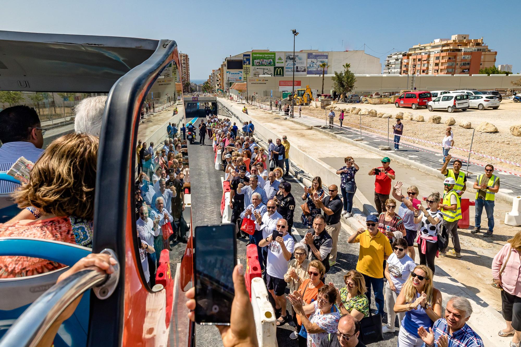 Así ha sido la inauguración del túnel Beniardà de Benidorm