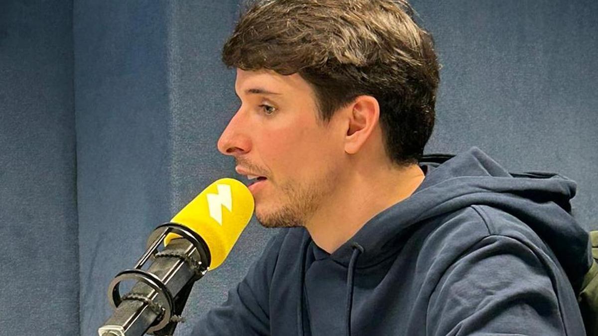 Àlex Márquez, ayer en los estudios de Catalunya Radio