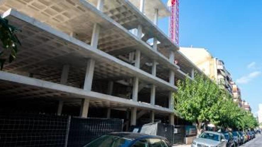Imagen del aparcamiento privado de Colonia Madrid que albergará 100 plazas.