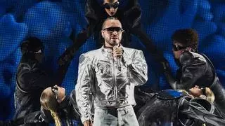 El cantante colombiano J Balvin ofrece en Badalona el primero de sus conciertos de su gira