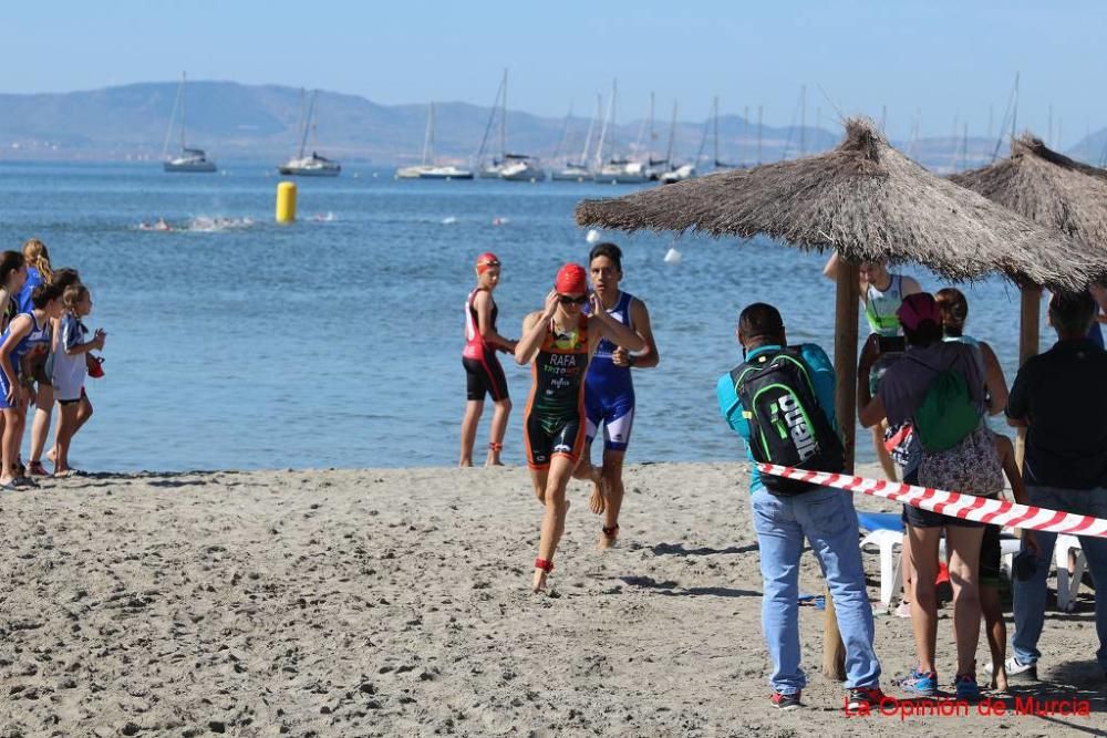 Final de triatlón de Deporte en Edad Escolar