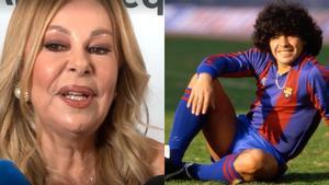 Ana Obregón y Maradona.