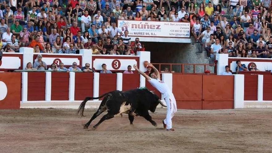 Uno de los participantes engaña al astado.