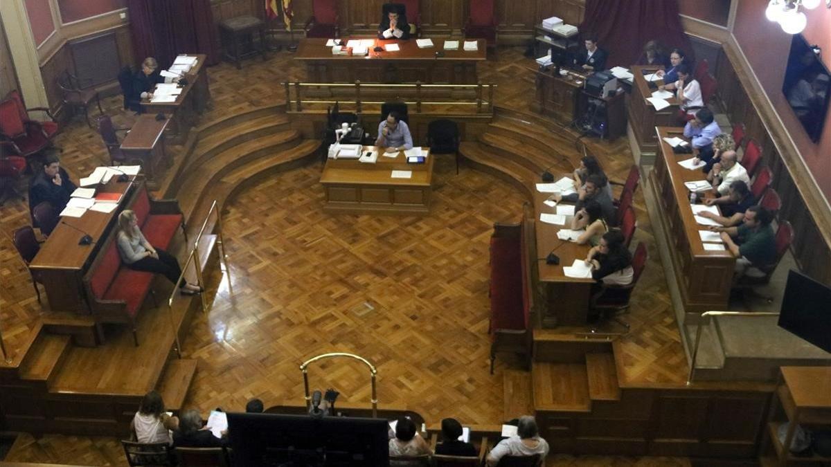 Vista de la sala durante el juicio el pasado 9 de octubre.