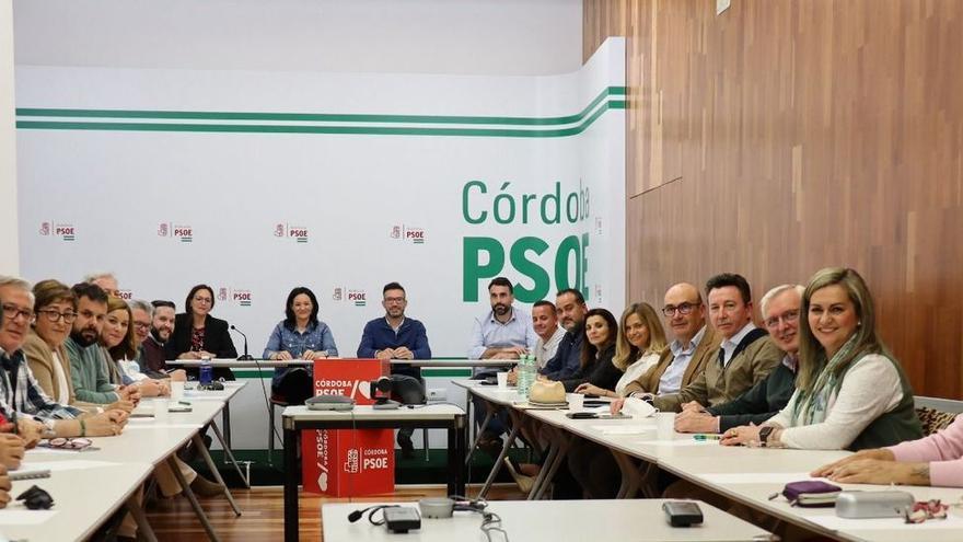 Ejecutiva provincial del PSOE, celebrada ayer por la tarde.